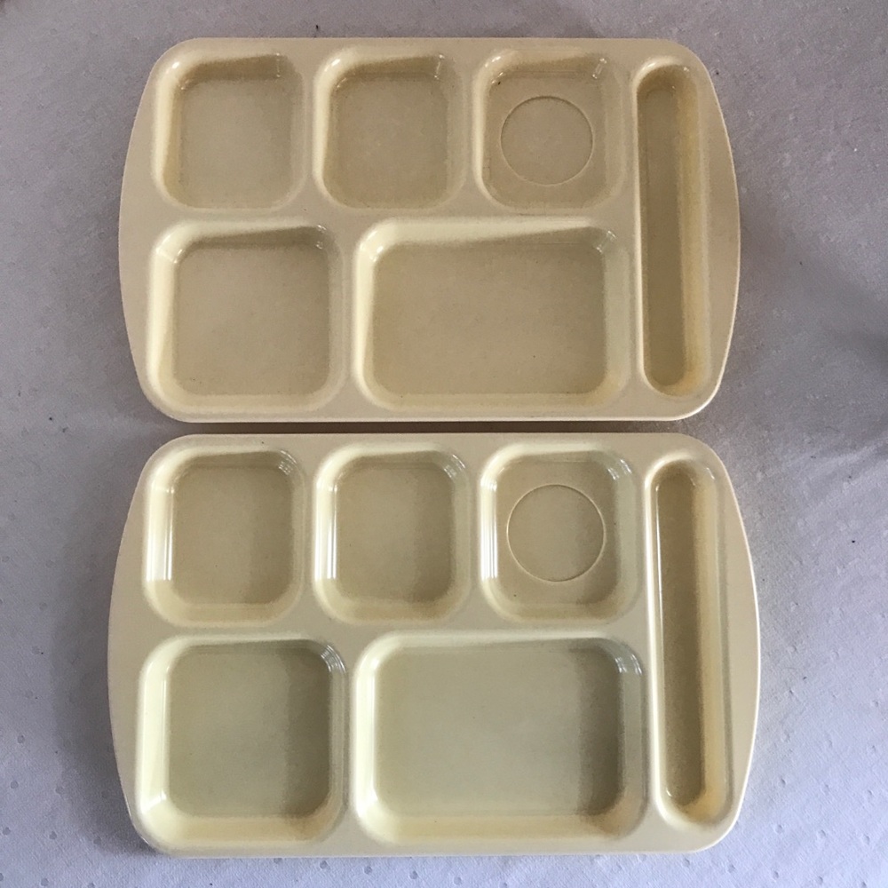 Two vintage PROLON food trays
